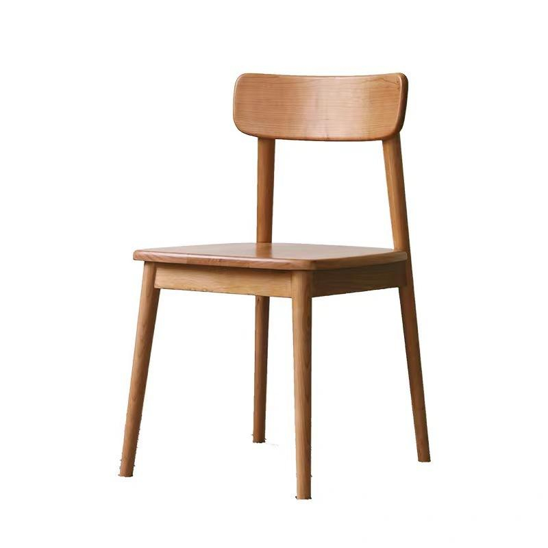 Precio barato en Stock, silla de comedor de madera maciza de diseño clásico nórdico, Modeng, cocina, comedor, restaurante, cafetería, silla para Hotel