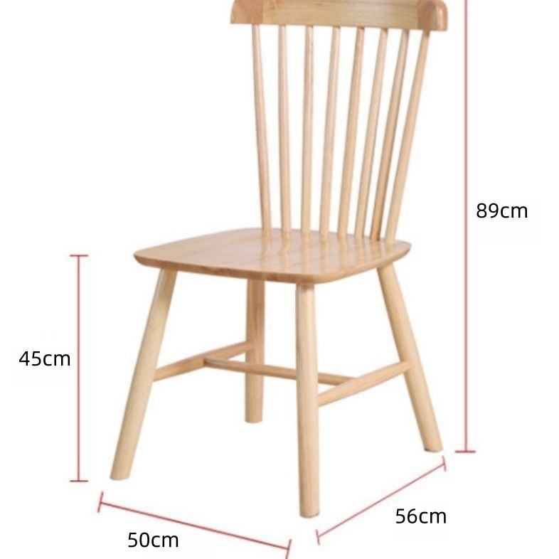 Silla Windsor de estilo nórdico, silla de comedor de diseño Simple, moderna, para restaurante, cafetería, silla de comedor de madera maciza