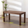 Nueva llegada, muebles de lujo, mesas de comedor, mesa de comedor Rectangular, juego de mesa de comedor con acabado Natural de madera maciza para comedor