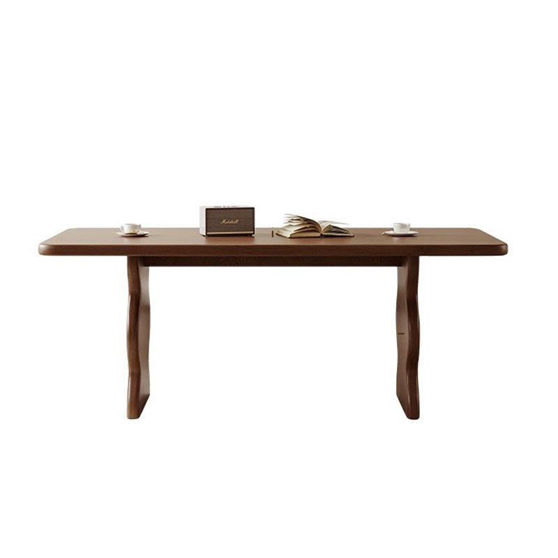 Mesa de comedor de estilo Retro francés, juego de sillas y mesa de comedor de madera maciza Rectangular, mesa de comedor comercial