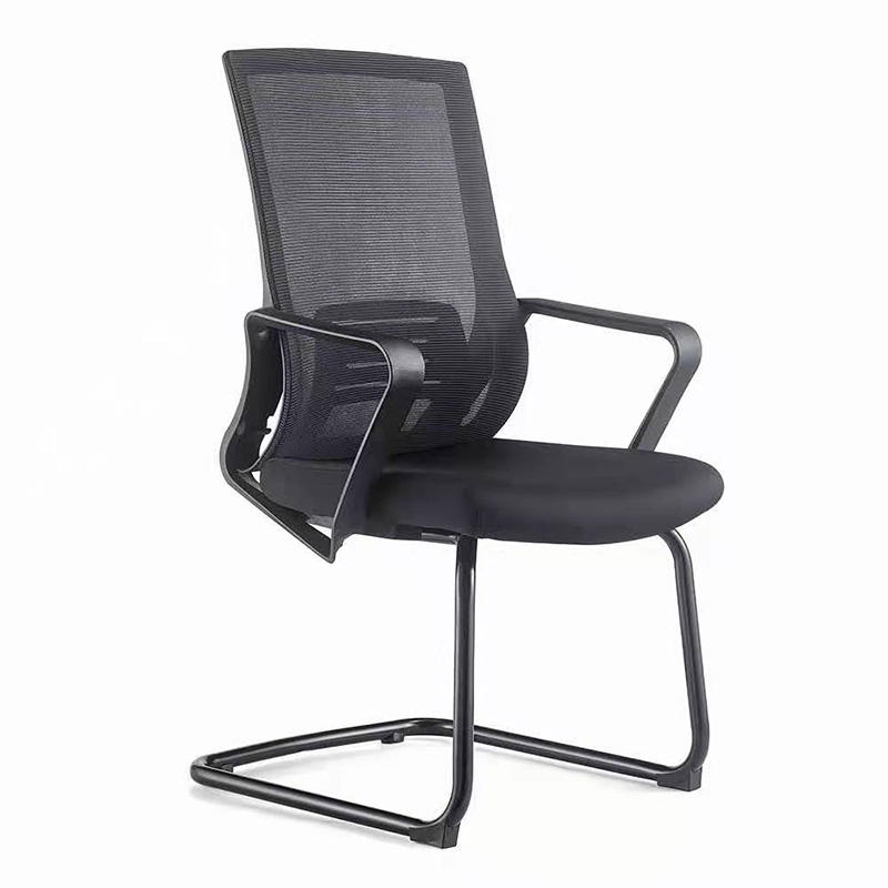 Silla ejecutiva vendedora caliente ruedas muebles de malla de tela silla de oficina ergonómica rodante negra muebles sillas