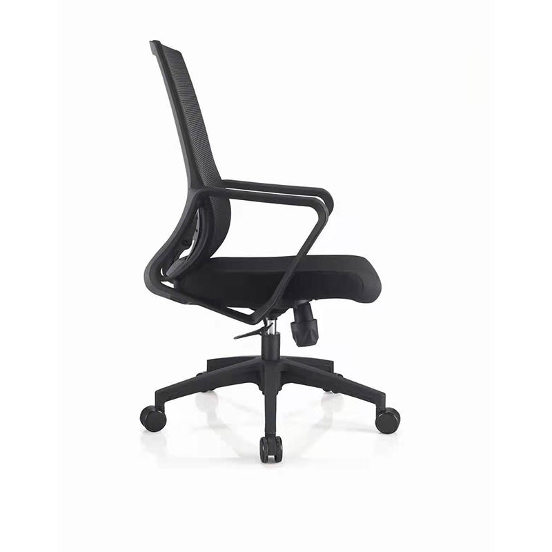 Silla ejecutiva con ruedas giratorias, muebles de malla de tela, silla de oficina ergonómica con ruedas negras, muebles, superventas