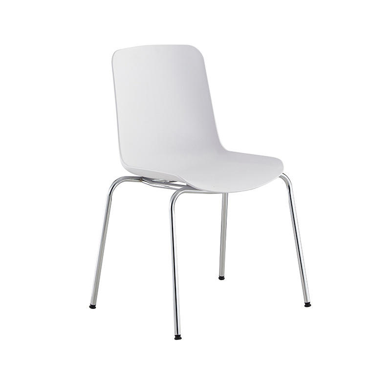 Silla de entrenamiento con marco de madera y metal, asiento de plástico, venta al por mayor, con reposabrazos, silla moderna para conferencias, silla apilable para sala de reuniones