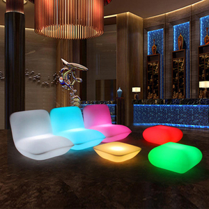 Control remoto rgb, batería que cambia de color, cubo iluminado de plástico recargable, asiento, bar al aire libre, club nocturno, luz led para silla