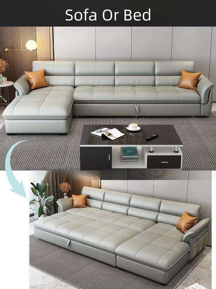 Sofá cama plegable de los nuevos muebles modernos del sofá de la sala de estar de la llegada con la función del almacenamiento