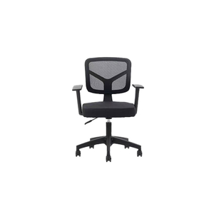 Cómodas ruedas giratorias ejecutivas, muebles de malla de tela, silla de oficina ergonómica rodante negra, muebles, sillas