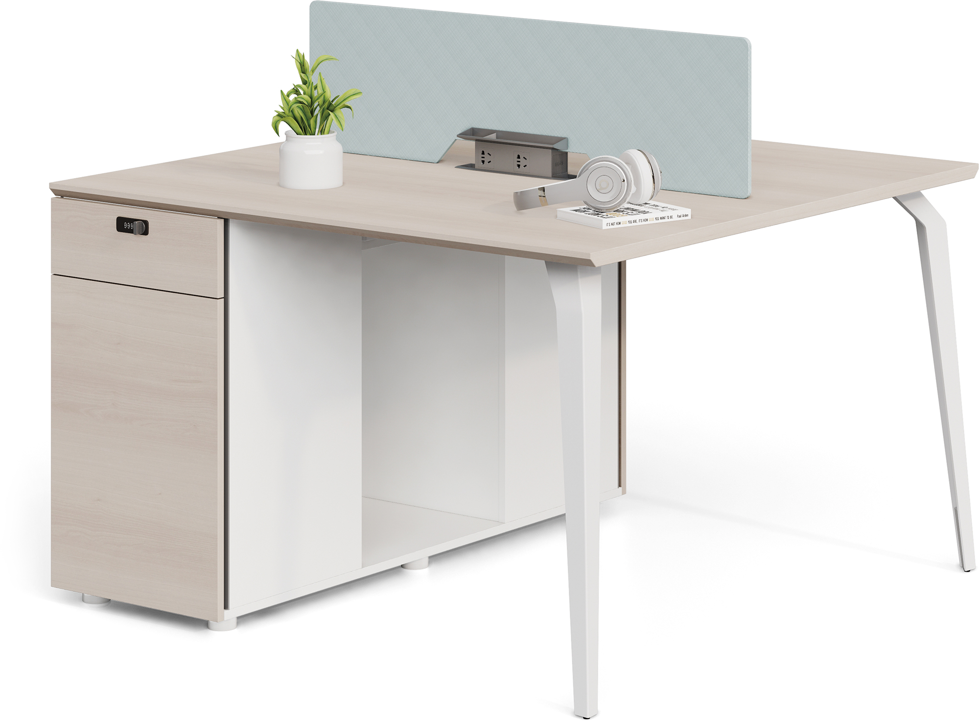 Muebles modernos de diseño, escritorio, ordenador barato blanco, muebles funky para estación de trabajo de oficina