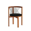 Dreamhause Silla de madera maciza de alta calidad, silla de comedor para balcón, Hotel, restaurante, sillón de madera Retro Simple, silla de comedor de diseño