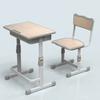 Mobiliario escolar, mesa de dos plazas, asiento ajustable, escritorio y silla para estudiantes, juegos personalizables, sillas apilables, juegos de aula