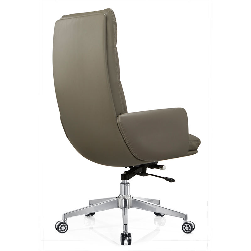 Cómodas ruedas giratorias ejecutivas, muebles de malla de cuero, silla de oficina ergonómica rodante negra, muebles, sillas